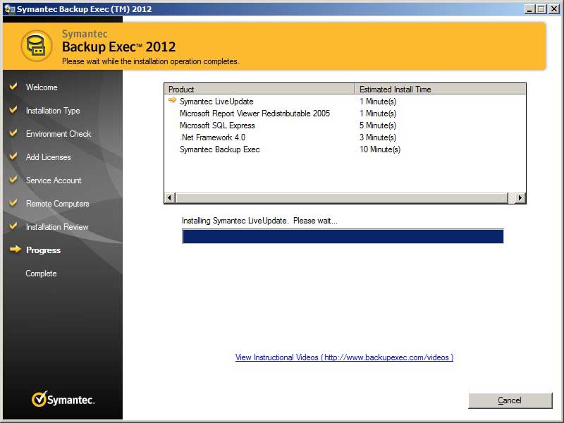symantec backup exec 2010 updates